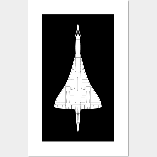 Concorde Jet Passenger Aircraft Airplane Plane Wall Art by BeesTeez